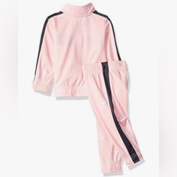 Puma Pink and Black Kids' Tracksuit - Picture 2 of 3